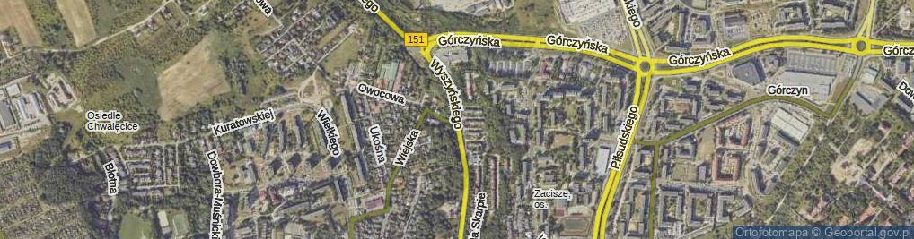 Zdjęcie satelitarne Wyszyńskiego Stefana, ks. kard. ul.